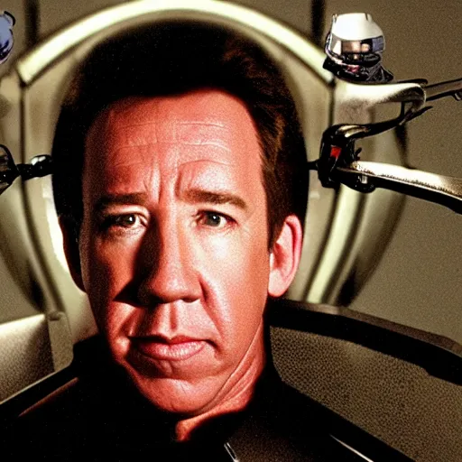 Prompt: tim allen as a borg drone
