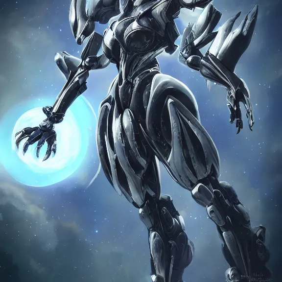 Image similar to giant stunning goddess shot, galactic sized beautiful hot anthropomorphic robot mecha female dragon, larger than the planet, gently caressing earth, looming over earth in space, detailed sleek silver armor, epic proportions, epic scale, highly detailed digital art, furry art, macro art, warframe fanart, destiny fanart, anthro, giantess, macro, furaffinity, deviantart, 8k 3D realism