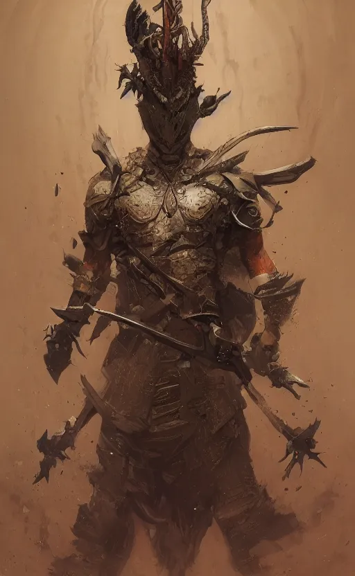 Image similar to portait of japanese style dagger, symmetrical object features, front game card, drark, marvel comics, dark, intricate, highly detailed, smooth, artstation, digital illustration by ruan jia and mandy jurgens and artgerm and wayne barlowe and greg rutkowski and zdislav beksinski