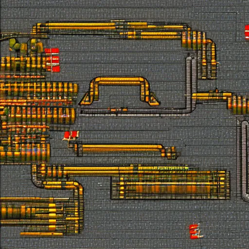 Prompt: factorio nuclear setup