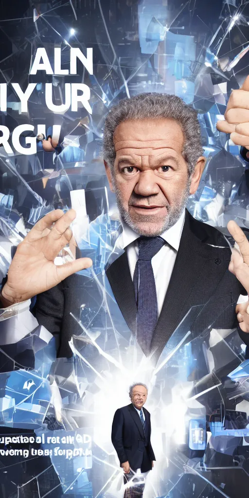 Prompt: alan sugar turning into an advert, the apprentice, hyperdetailed, 8 k