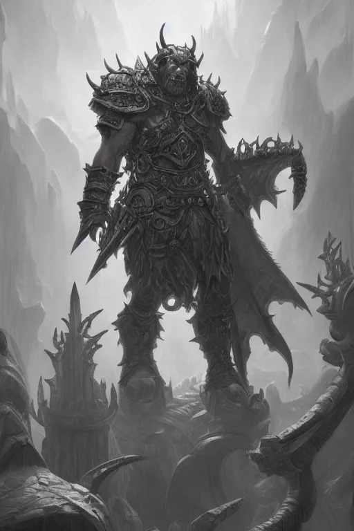 Image similar to pencil drawing of a character concept art, d & d, world of warcraft, highly detailed, epic composition, made by pen tecula, greg rutkowski