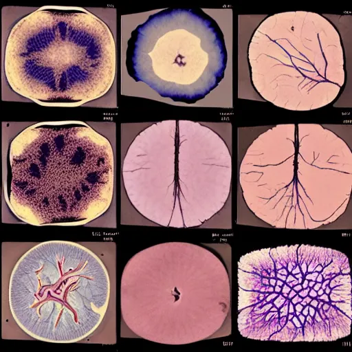 Prompt: histology slide of a cancer biopsy, stained