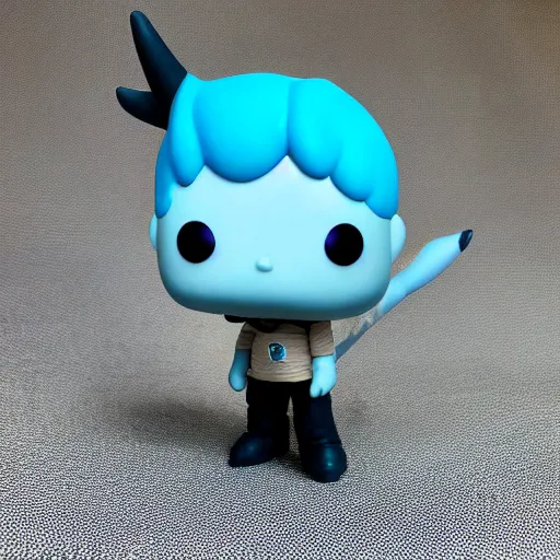 Prompt: narwhal as a funko pop doll, cinematic shot, dramatic lighting, ultra detailed