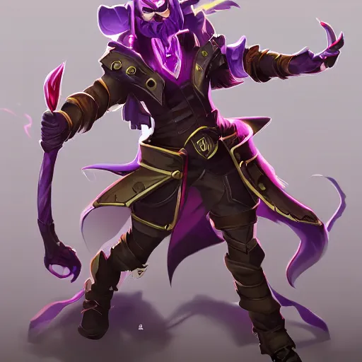 Prompt: character in the style of riot games arcane