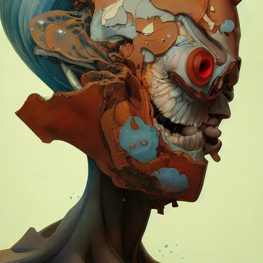 Image similar to prompt : adventure character portrait soft light painted by james jean and katsuhiro otomo and erik jones, inspired by evangeleon anime, smooth face feature, intricate oil painting, high detail illustration, sharp high detail, manga and anime 1 9 9 9