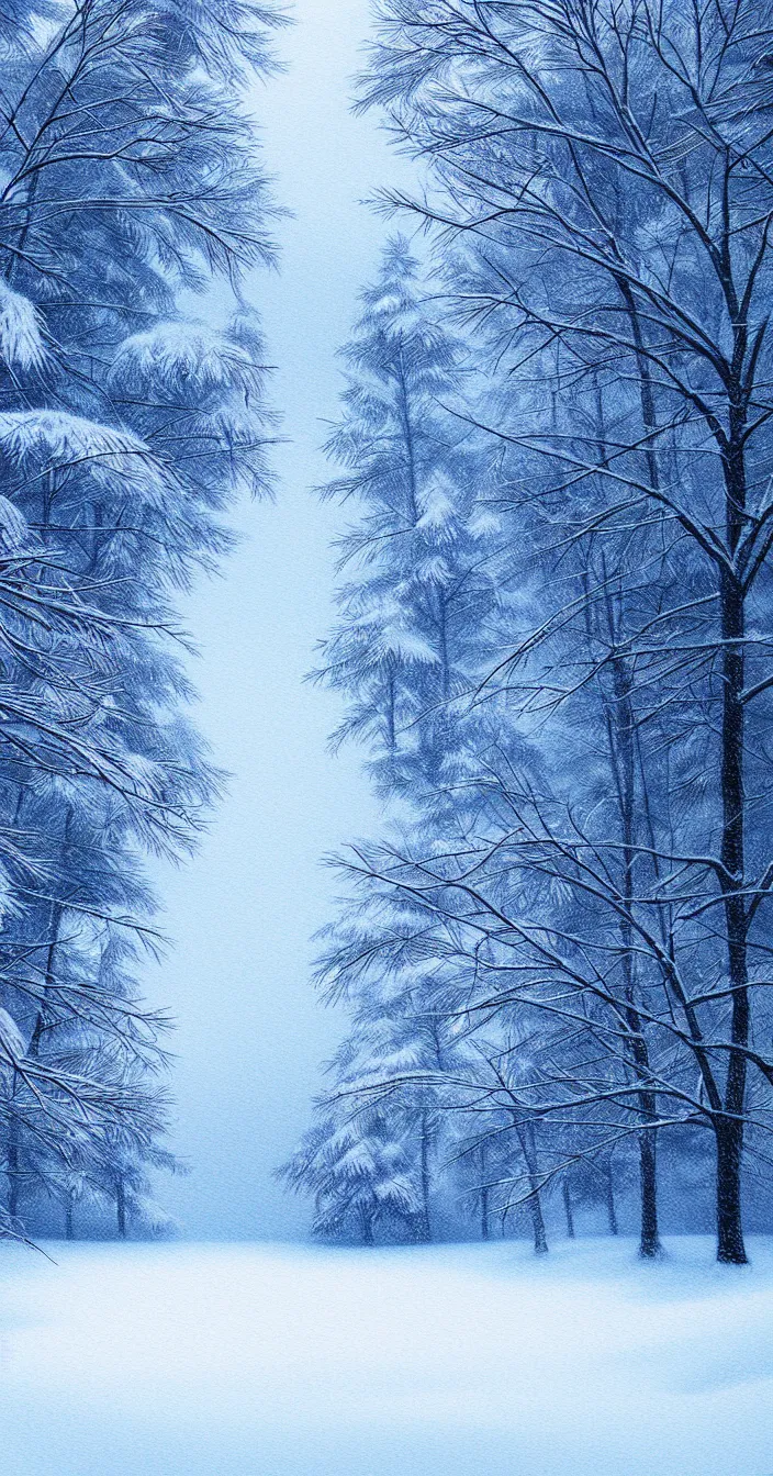 Prompt: realistic photo of snowfall landscape, very sharp focus, in the style of greg rutswoski, very hyper realistic, highly detailed, fantasy art station