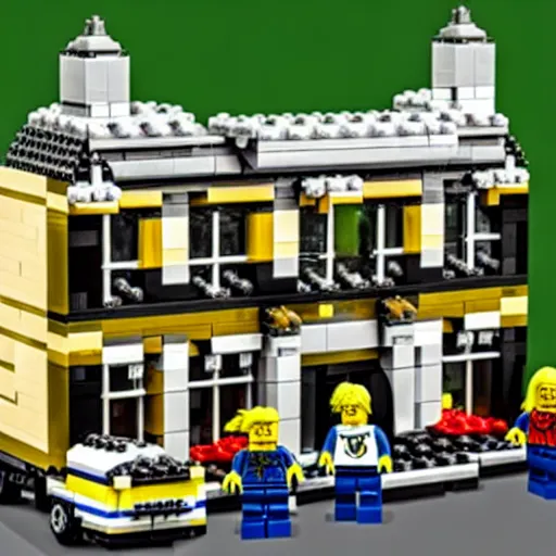 Image similar to mar - a - lago fbi raid lego set