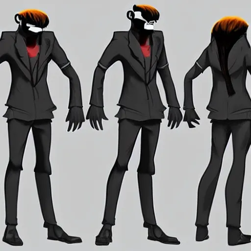 Image similar to concept art, stylized, super exaggerated proportions, concept design, male, science fiction suit, gorillaz