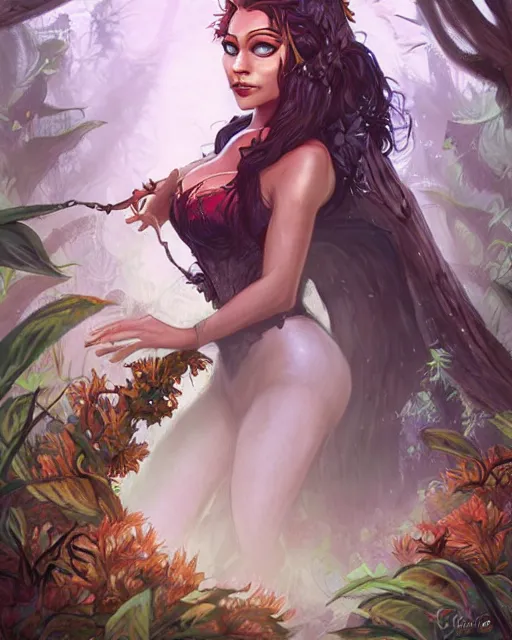Prompt: rita daniels as the queen of the forest, by Fernanda Suarez and ross tran
