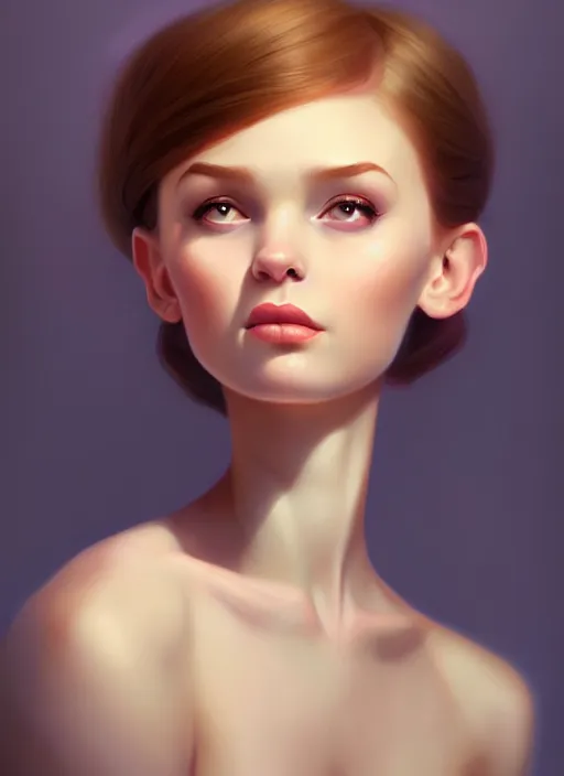 Image similar to a portrait of a pretty young lady by daniela uhlig