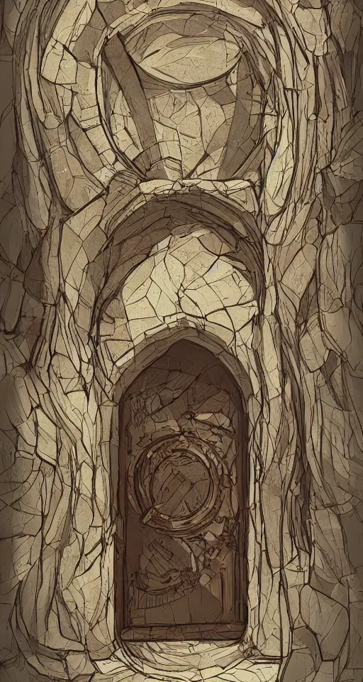 Image similar to A beautiful artwork illustration, a doorway across dimensions, featured on artstation, wide angle, vertical orientation