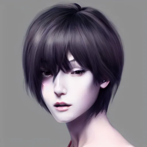Image similar to heroine, beautiful, sui ishida with black hair, hyperrealistic, highly detailed, 8 k, a real photographic, digital art, character, realistic, full body portrait, artstation