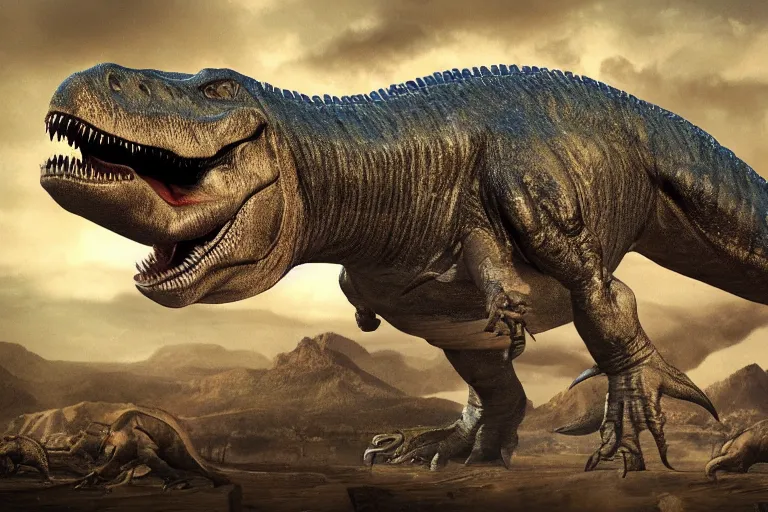 Prompt: t - rex, tyrannosaurus