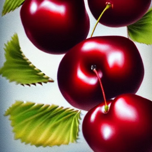 Prompt: someone overdosing cherries, photorealistic