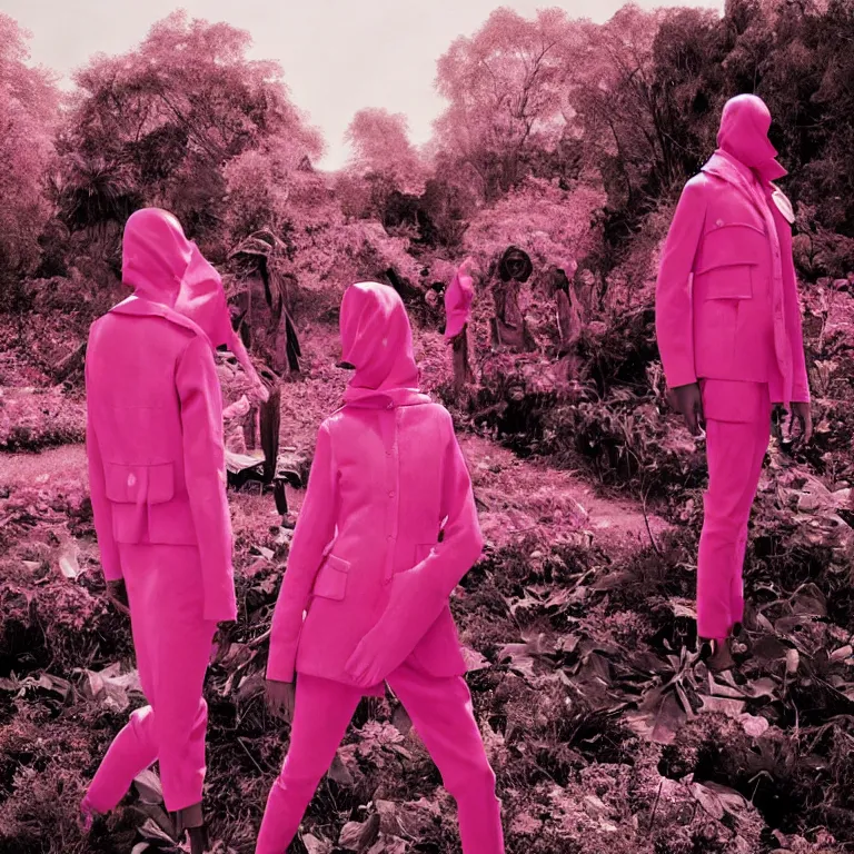 Prompt: fashion editorial by richard mosse