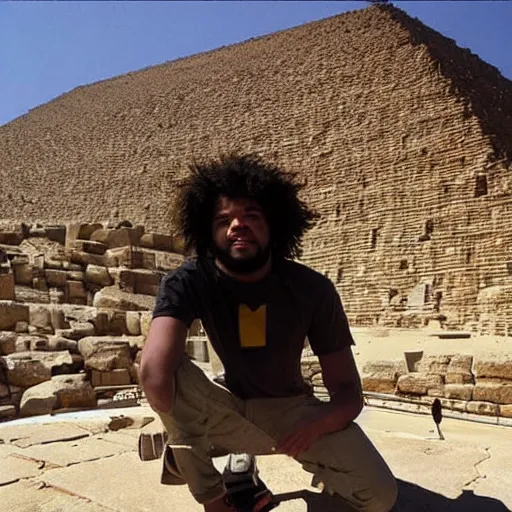 Image similar to Capital Steez Visiting the Great Pyramid of Ancient Egypt