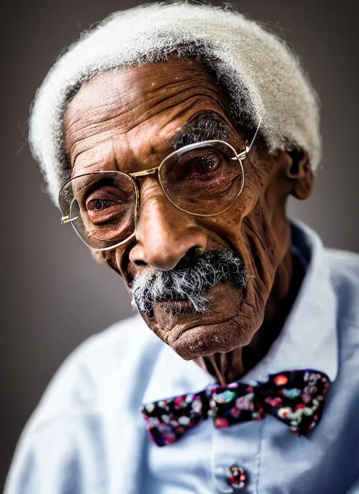 Image similar to DSLR photo portrait still of 85 year old age 85 Snoop Dogg at age 85!!!, 85mm f1.8