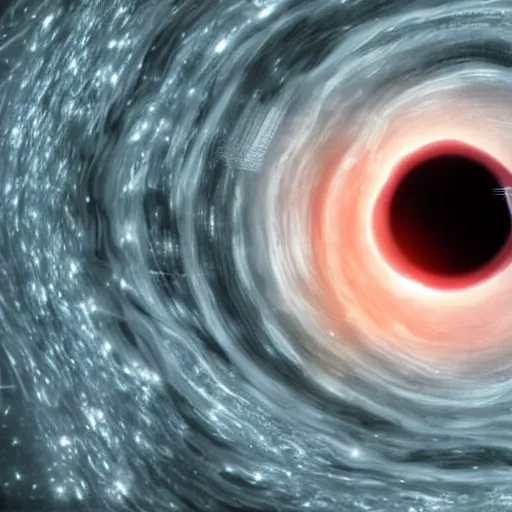 Prompt: scientists accidentally creating a black hole in their lab, photorealistic