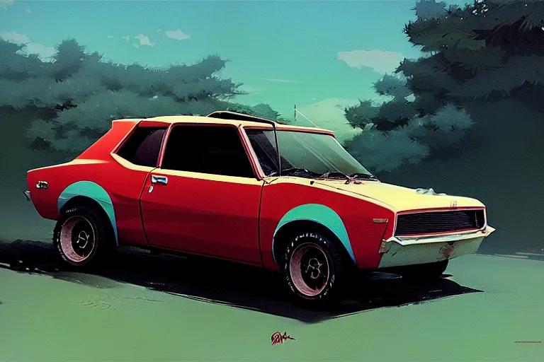 Prompt: amc gremlin, painted by greg rutkowski makoto shinkai takashi takeuchi studio ghibli, akihiko yoshida