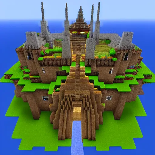 Image similar to minecraft castle