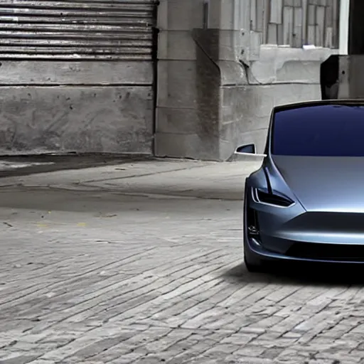 Image similar to Tesla 2 revealed - surprising car is tricycle with only 3 wheels