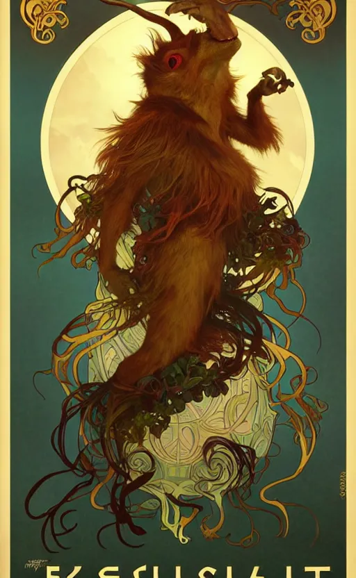 Image similar to exquisite imaginative anthropomorphic creature poster art, movie art, by lucusfilm, weta studio, alphonso mucha, jame jean 8 k, denoised