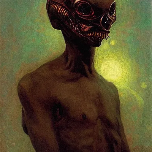 Image similar to alien by ilya repin