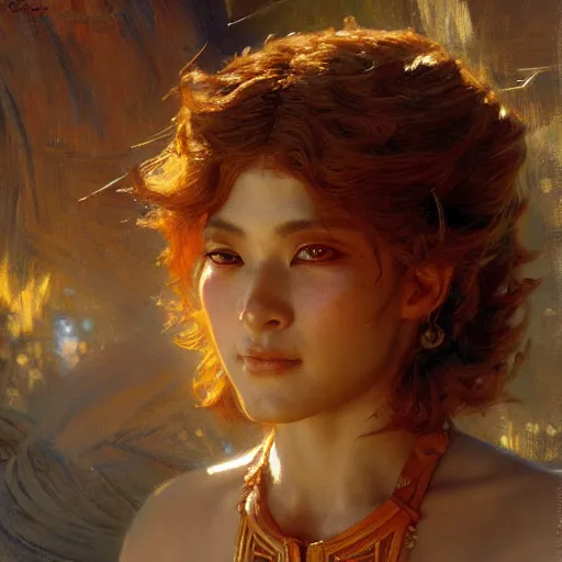 Image similar to tsuna, highly detailed painting by gaston bussiere, craig mullins, j. c. leyendecker, 8 k