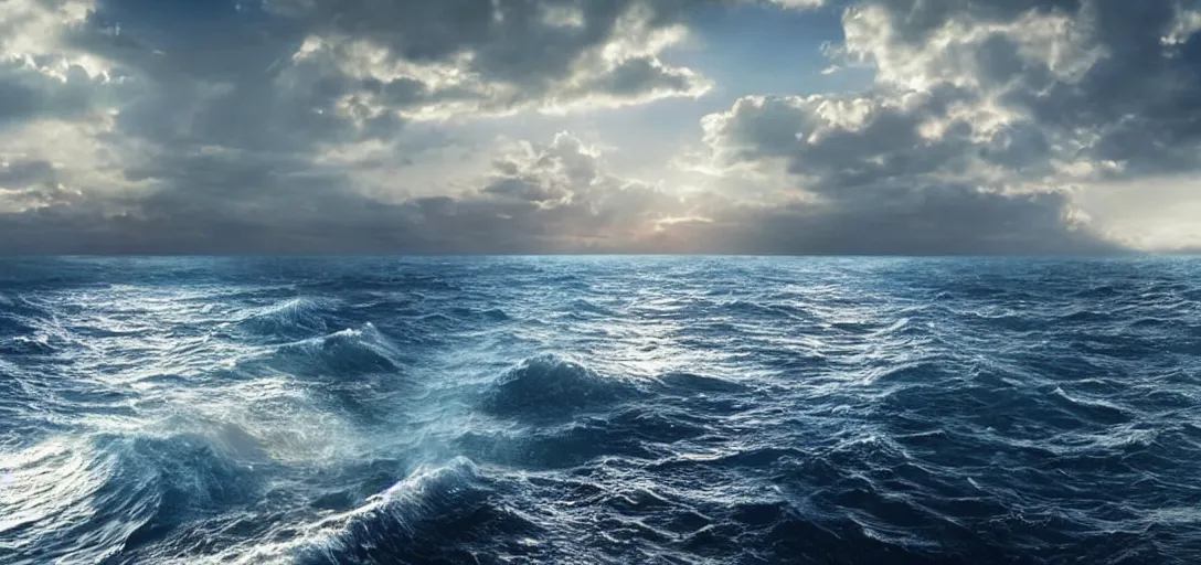 Image similar to a very high resolution image from a scene with moses splitting the two seas apart. beautiful scenery. photorealistic, photography, directed by tod howard