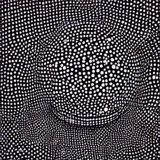 Prompt: photorealism of coronavirus by Yayoi Kusama surreal detailed, high definition chaotic, micro details wide angle lens dark lighting