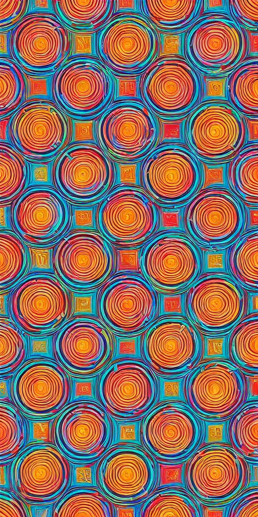 Prompt: seamless pattern of missiles, colourful, symmetrical, repeating 35mm photography