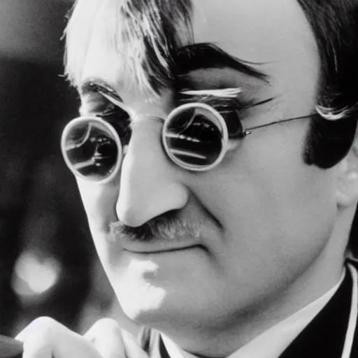 Prompt: dr. eggman, john lennon, 1 9 6 8, dr. robotnik