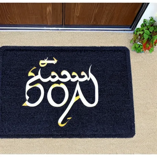 Image similar to an osama binladin doormat