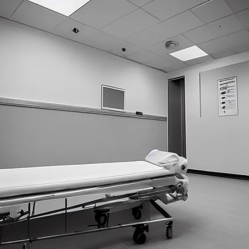 Image similar to empty hospital, empty hospital room with medical equipment, hospital color photograph