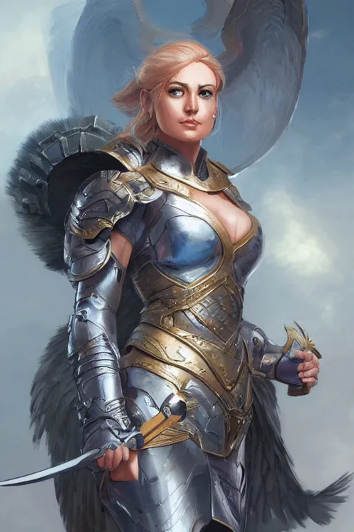 Image similar to amazon valkyrie athena, d & d, fantasy, portrait, highly detailed, headshot, digital painting, trending on artstation, concept art, sharp focus, illustration, art by artgerm and greg rutkowski and magali villeneuve