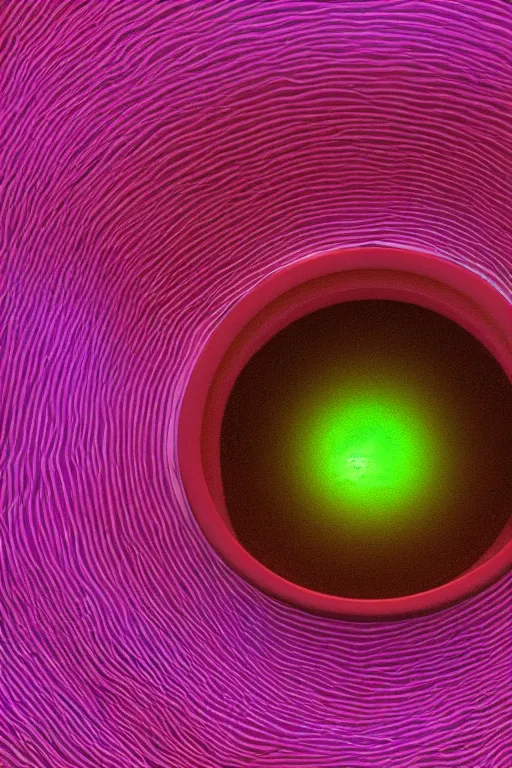 Image similar to beautiful close up wide shot from below of psychedelic plant in a pot growing in infinite recursion, clear dark background, object spotlight, octane render, HD, 8k, hyper realism, beautiful color pallet, epic, synthwave art style hyper-realistic redshift render, 8k resolution + raytracing octaine render