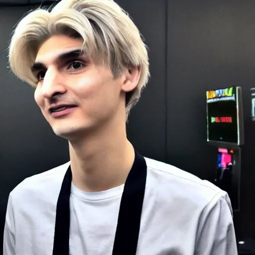 Image similar to really handsome gigachad xqc gigachad gambling : : realistic : : 1 dslr : : 1 - - quality 2