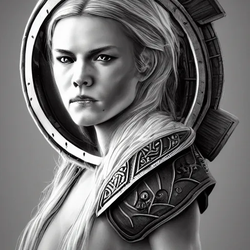 SHIELD-MAIDEN PORTRAIT – FOSHE ART