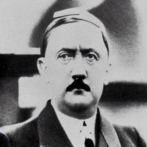 Prompt: hitler with the nyu logo