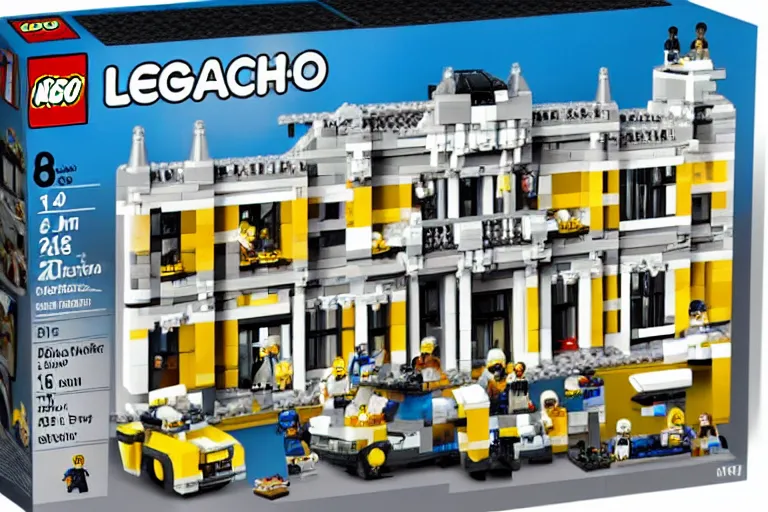 Image similar to mar - a - lago fbi raid lego set