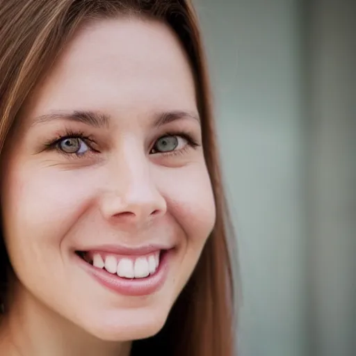 Image similar to portrait photo of beautiful montreal woman, smiling