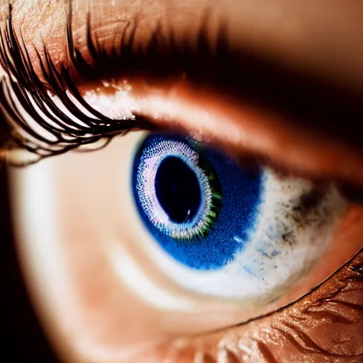 Image similar to macro photo of a womans eye