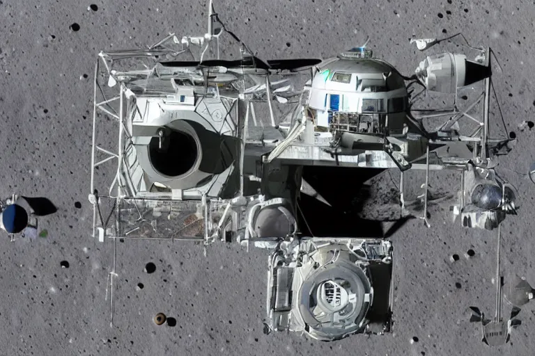 Image similar to Humanity's first functional Lunar Colony