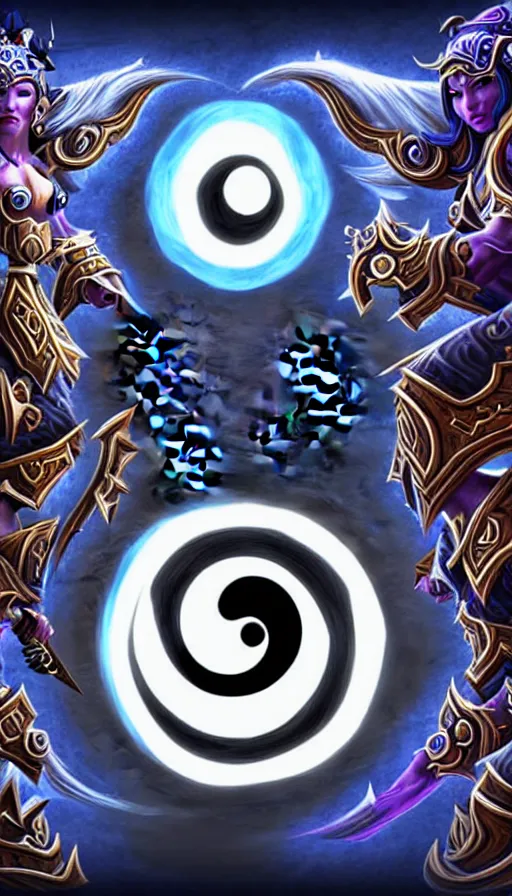 Image similar to Abstract representation of ying Yang concept, from WOW