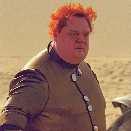 Prompt: Barney Gumble as Baron Harkonnen Dune