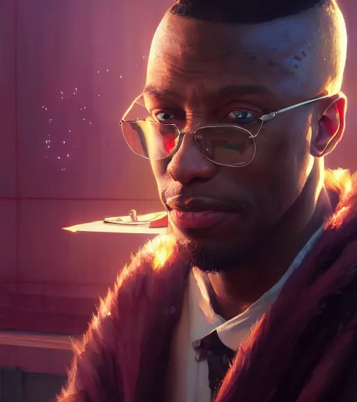 Image similar to highly detailed portrait of ganxsta zolee in gta v, stephen bliss, unreal engine, fantasy art by greg rutkowski, loish, rhads, ferdinand knab, makoto shinkai and lois van baarle, ilya kuvshinov, rossdraws, tom bagshaw, global illumination, radiant light, detailed and intricate environment