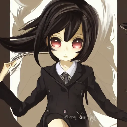 Image similar to luxury advertisement, astonishing portrait of a very beautiful anime schoolgirl with black bob hair in style of cytus and deemo, full perfect face, she is dancing, set in Half-life. Realistic, highly detailed background, artstation, 120 degree view, drawn by Sasoura, Satchely, studio ghibli and Akihiko Yoshida, sharp focus, smooth, 8k, clear face, no distortion