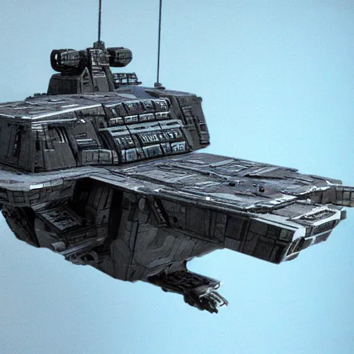 Image similar to sulaco star destroyer drop ship