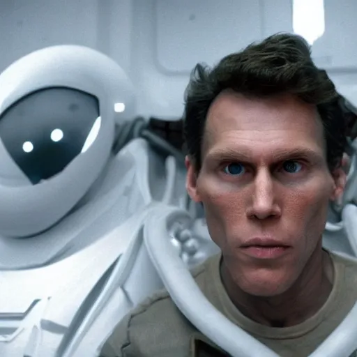Prompt: Live Action Still of Jerma in Alien (film), real life, hyperrealistic, ultra realistic, realistic, highly detailed, epic, HD quality, 8k resolution, body and headshot, film still